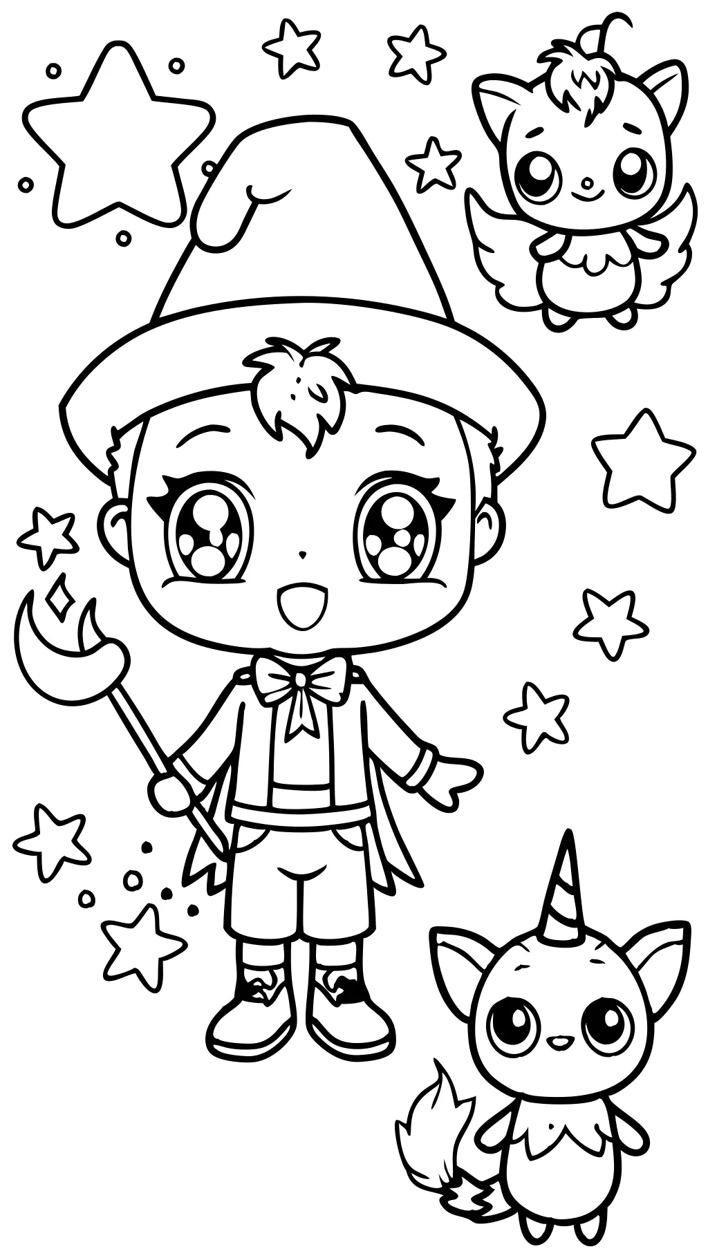 coloring pages of chibi